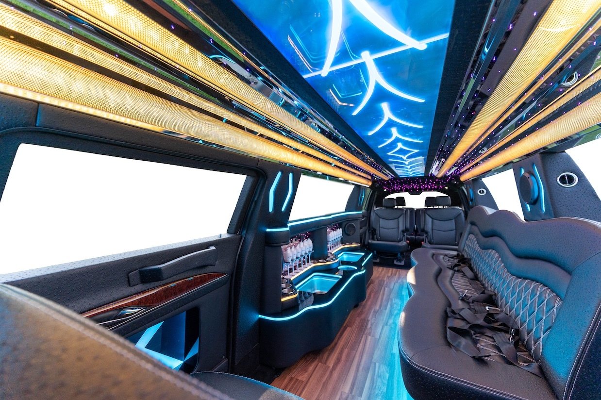 White Cadillac Limousine 4