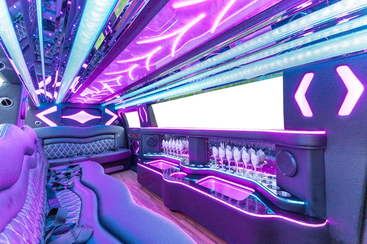 White Cadillac Limousine 5