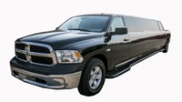 BLACK DODGE RAM LIMO